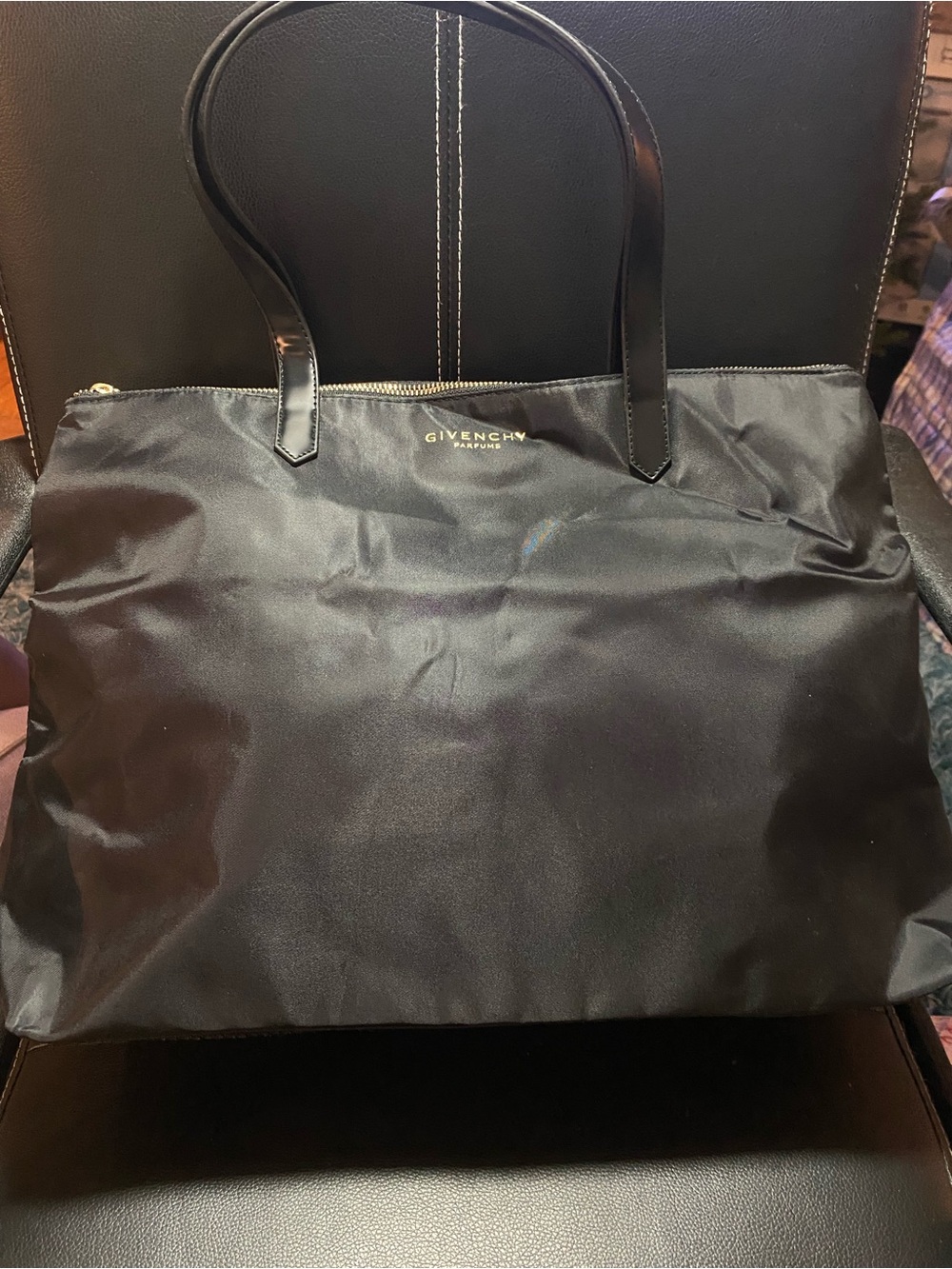 Givenchy Parfums Black Nylon Tote Bag - Elegant Everyday Carry